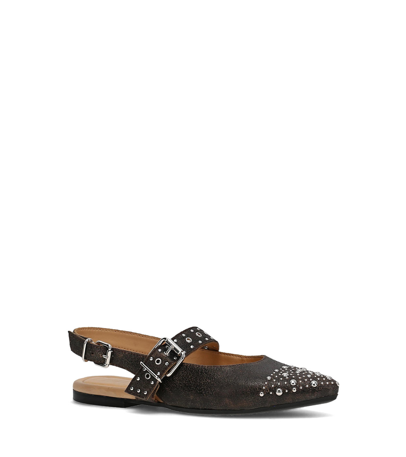 Heather Slingback Studded - Dark Truffle (FR42027-DKTR)