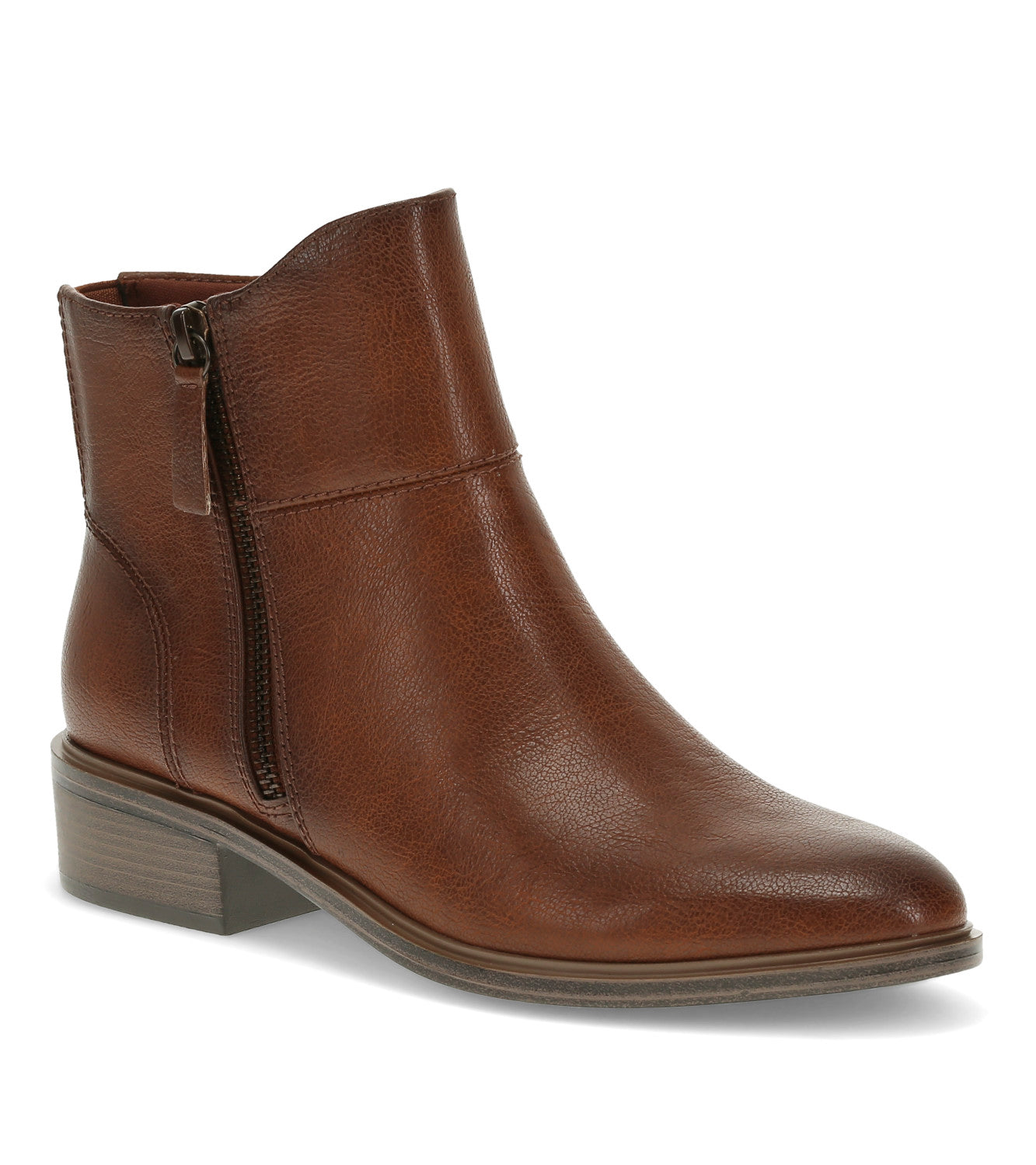 Alona Block Heel Bootie - Cognac (BT30858)