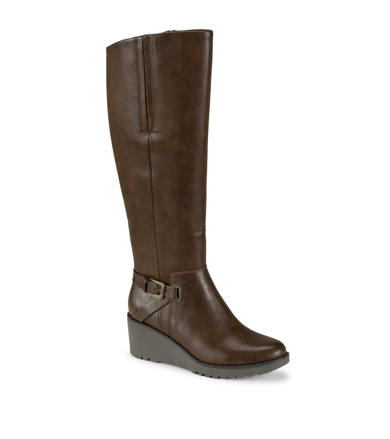 Winifred Tall Wedge Boot - Brush Brown (BT31037)