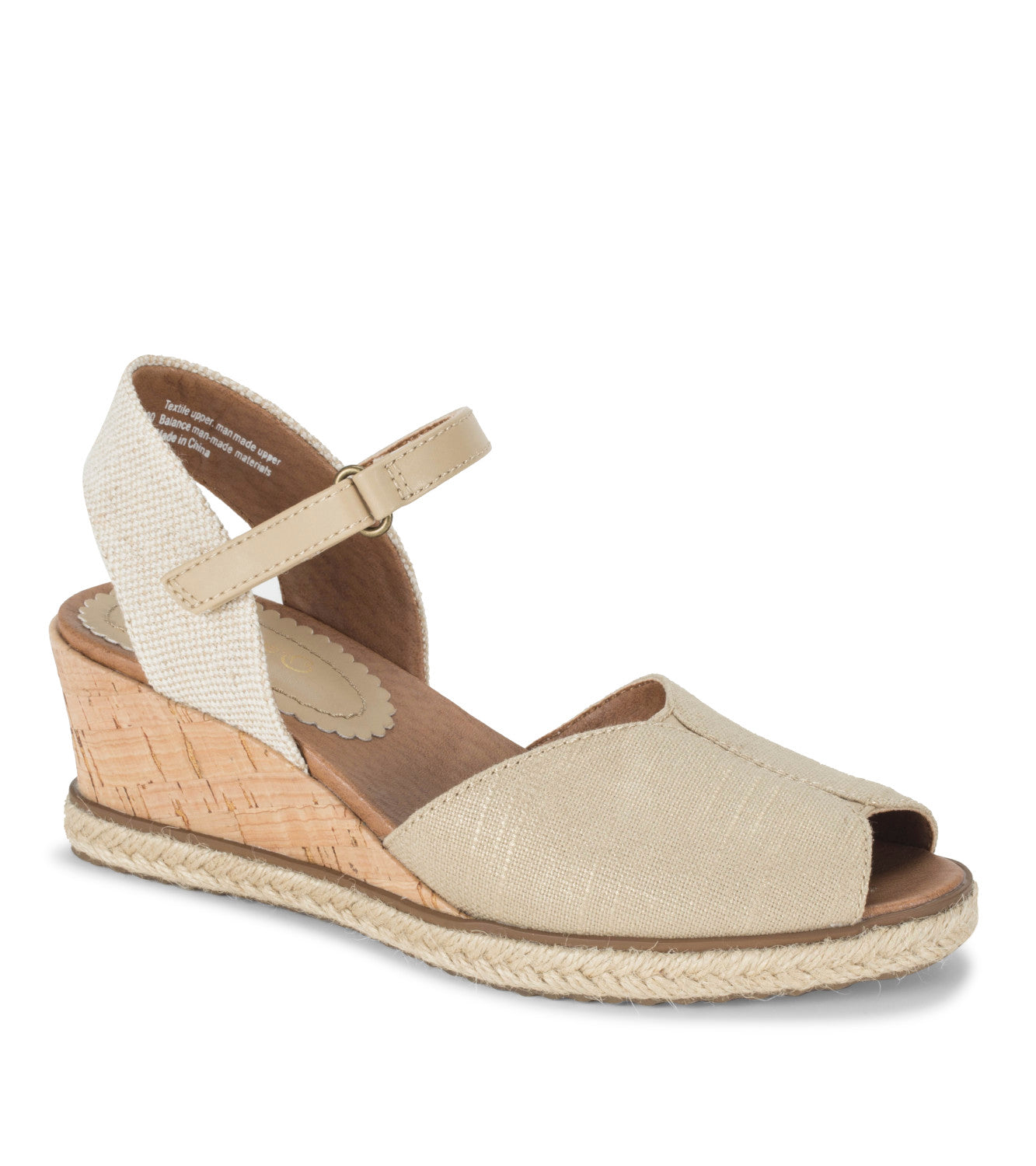 Odetta Espadrille Wedge Sandal - Light Gold (BT29592)