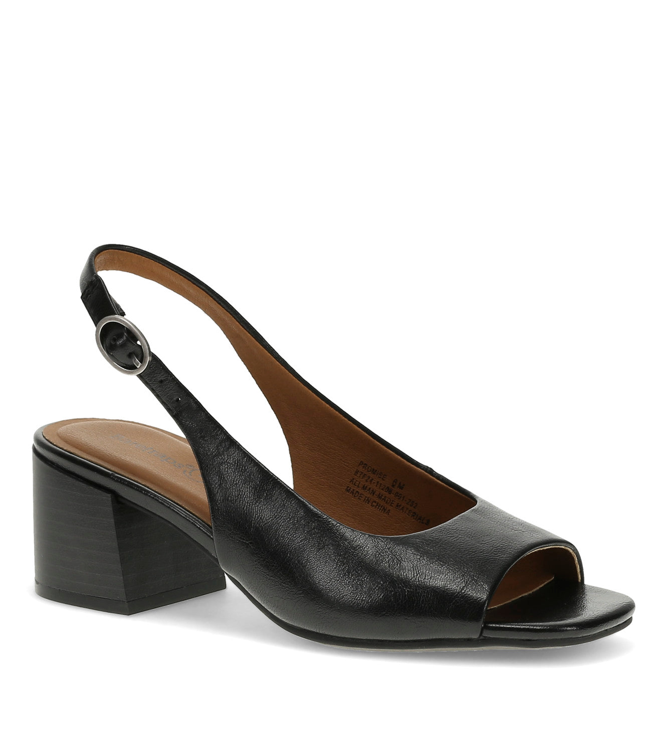 Promise Peep Toe Slingback Pump - Black (BT31074)