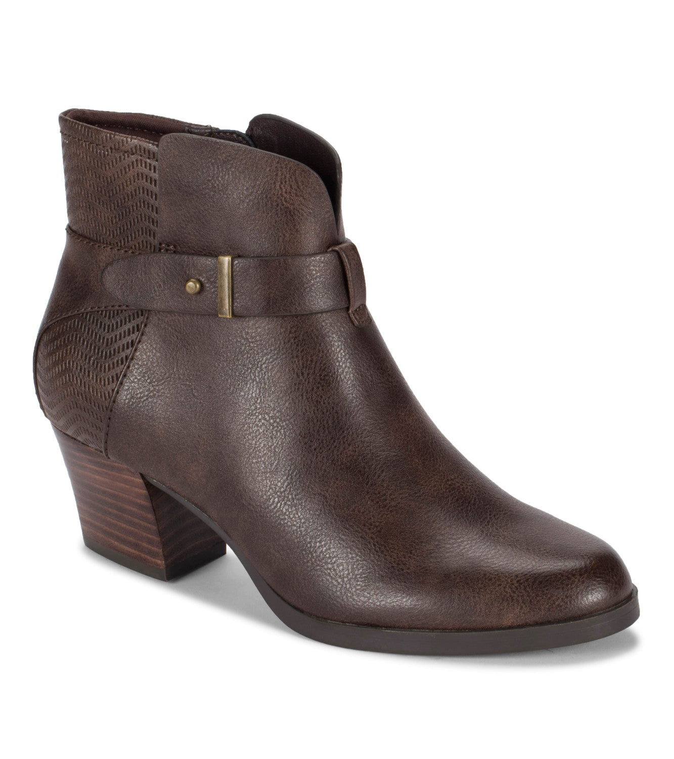 Lane Block Heel Bootie - Dark Brown (BT28487)