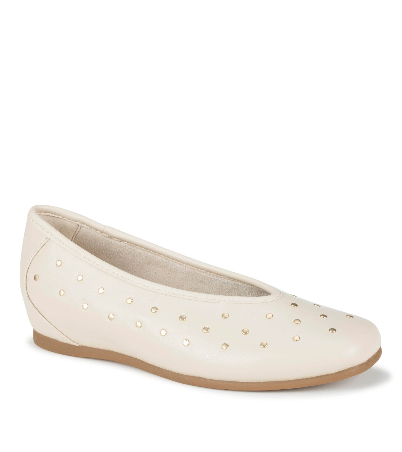 Ryalie Studded Flat - Cream (BT32133)