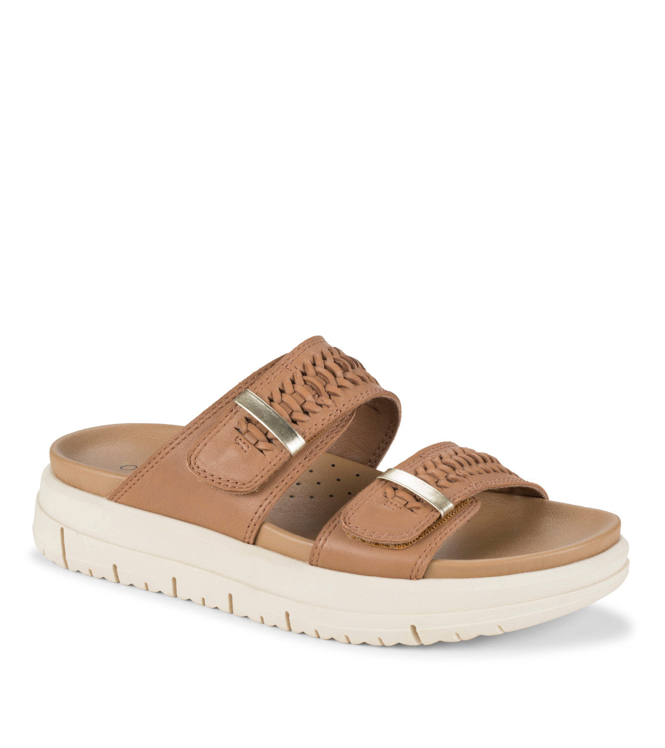 Haliah Slide Sandal - Tan Leather (OR10037)