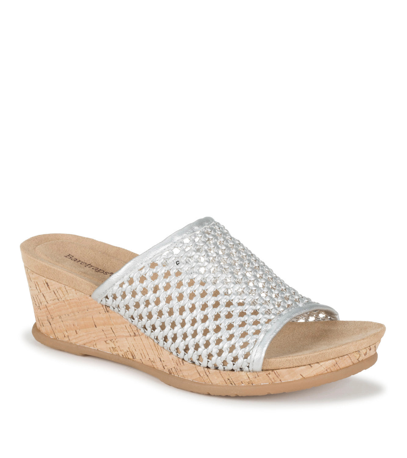 Flossey Wedge Slide Sandal - Silver (BT31946)