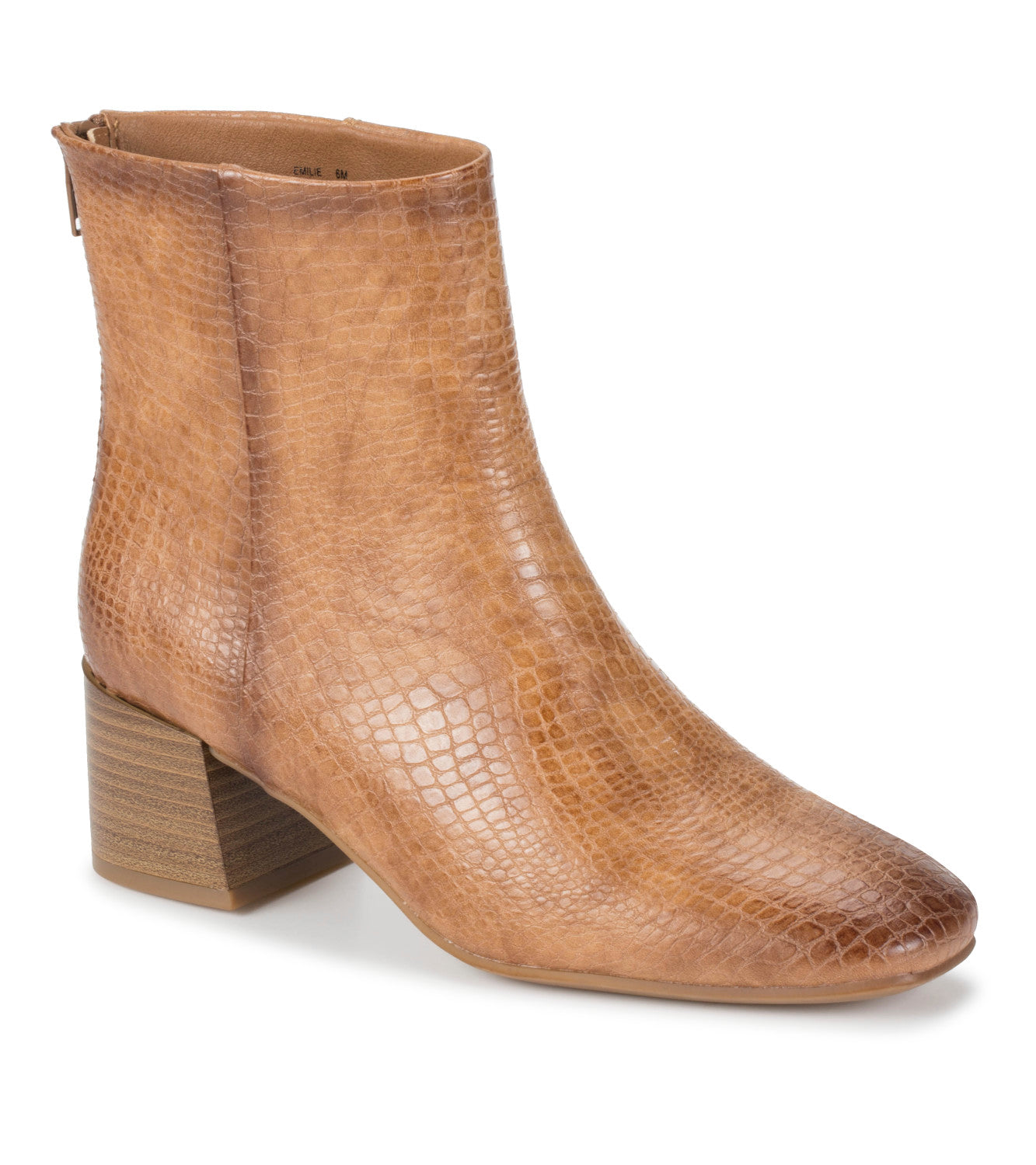 Emilie Block Heel Bootie - Dark Almond (BT31561)