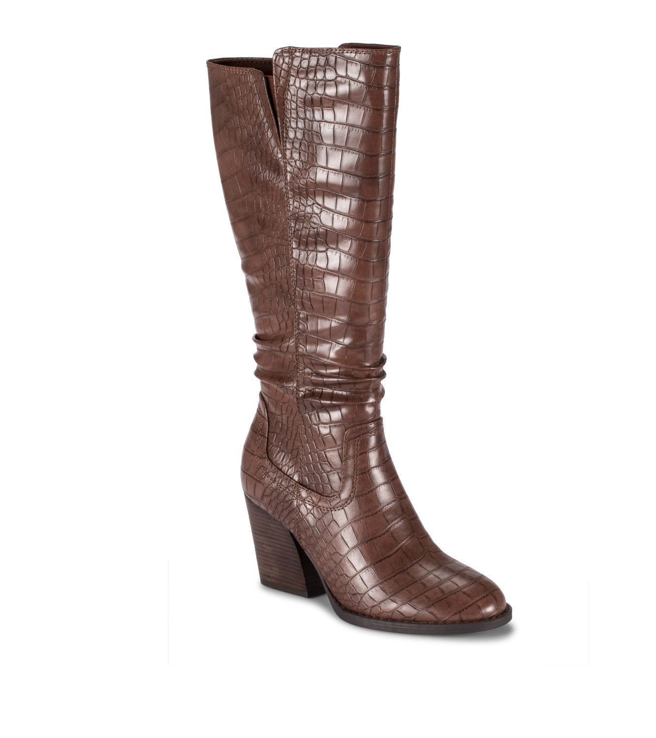 Lilly Tall Boot - Dark Brown Croco (BT27740)