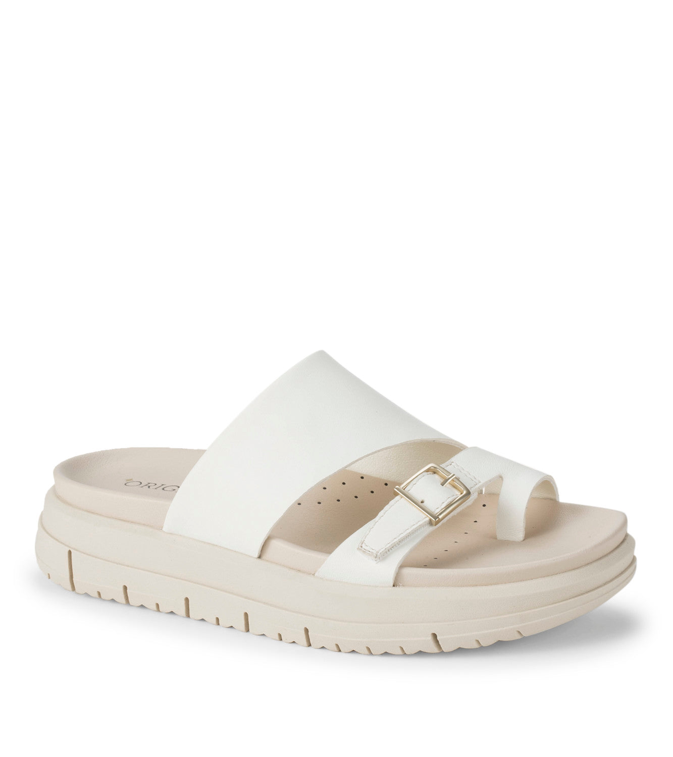 Henrika Slide Sandal - Off White Leather (OR10043)