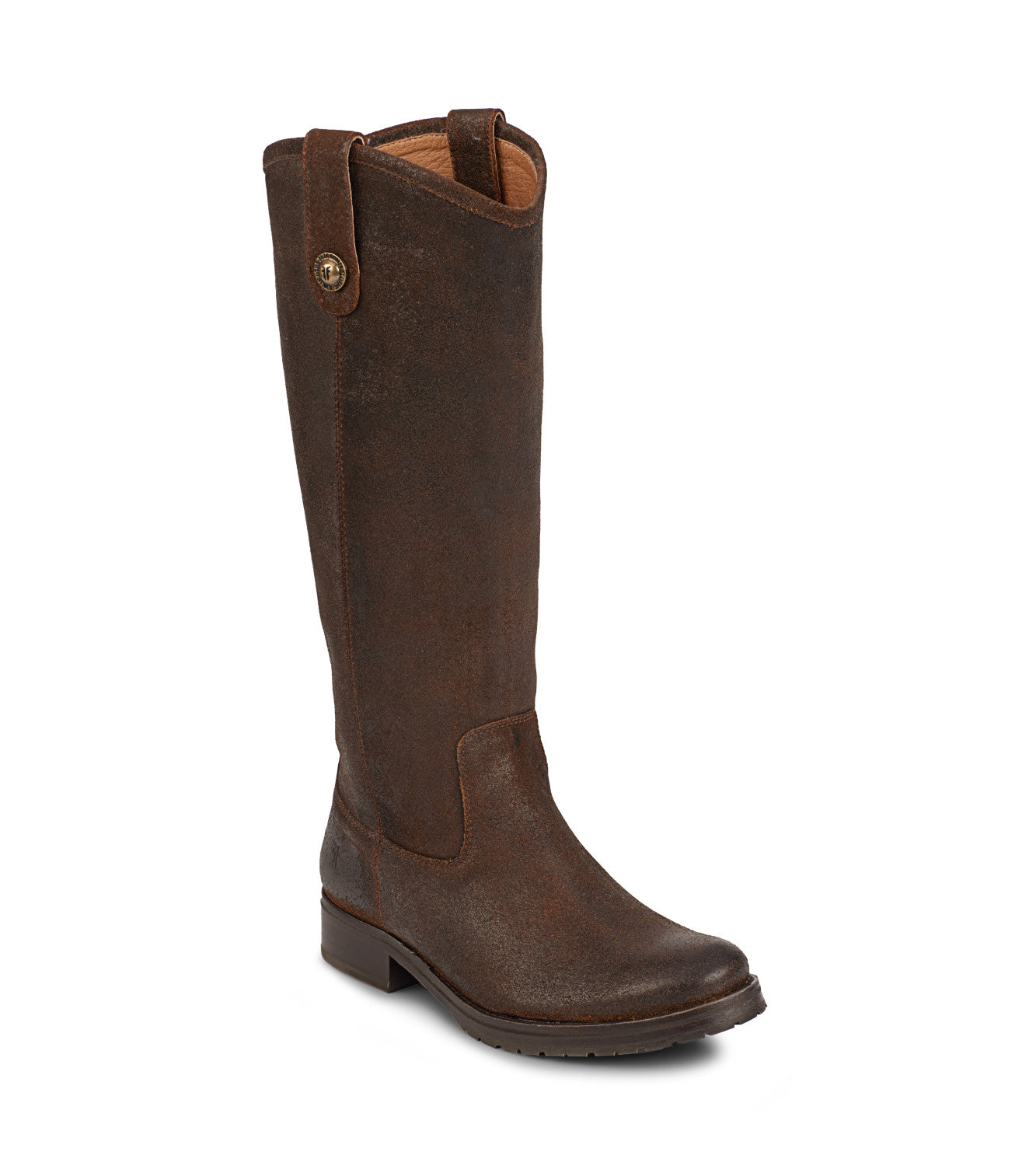 Melissa Double Sole Button Lug Tall - Brown (FR40058-BROW)