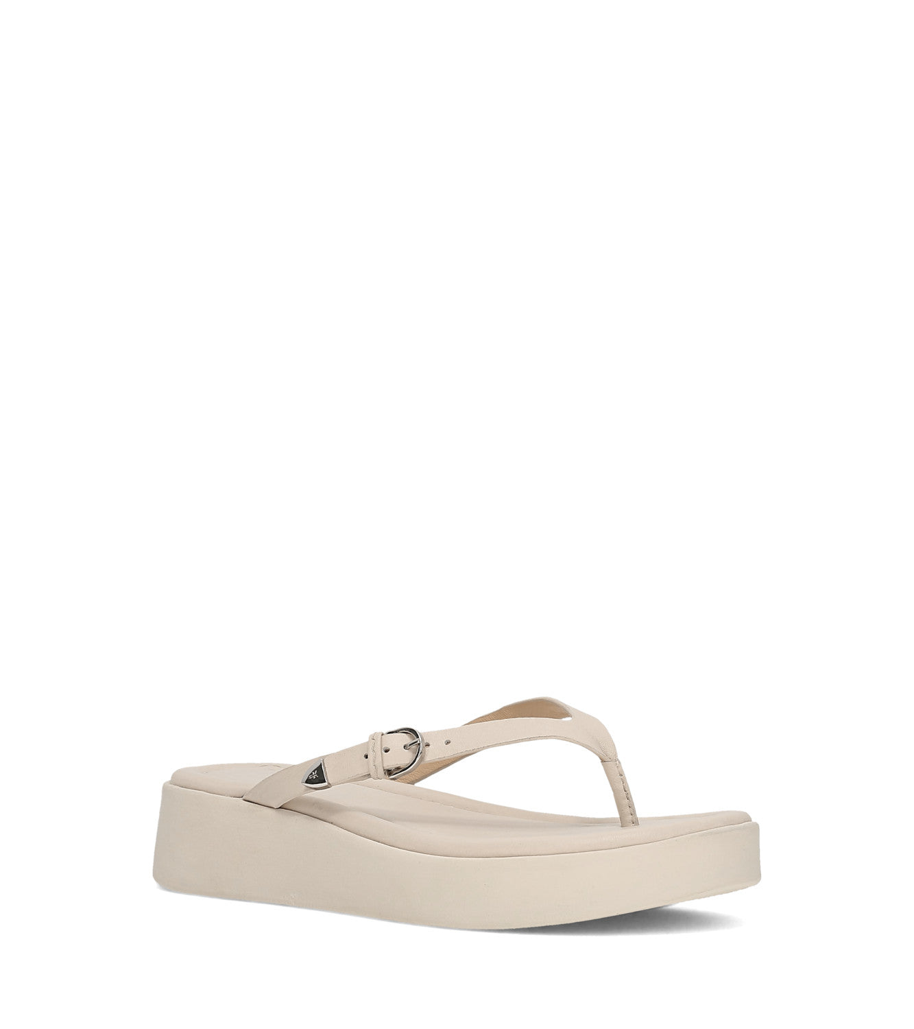 Maya Buckle Thong Sandal - Ivory (FR41747-IVOR)