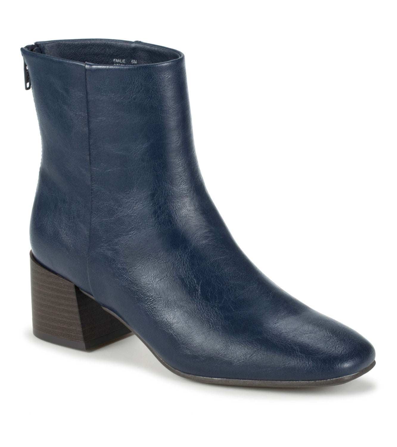 Emilie Block Heel Bootie - Dark Navy (BT31519)
