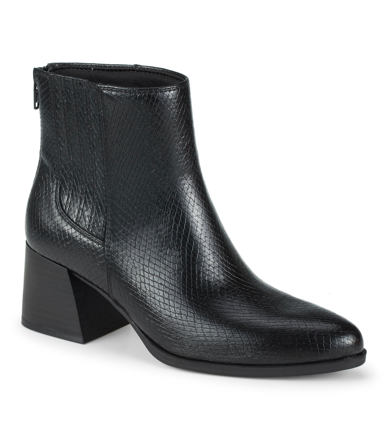 Biana Block Heel Bootie - Black (BT32035)