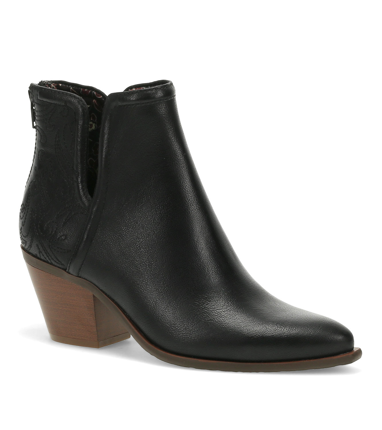 Yara Block Heel Bootie - Black (BT30784)