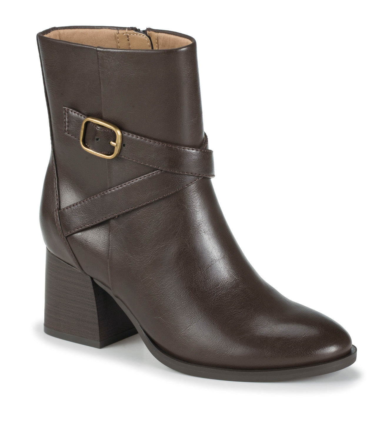 Dorma Block Heel Midi Boot - Dark Brown (BT31673)