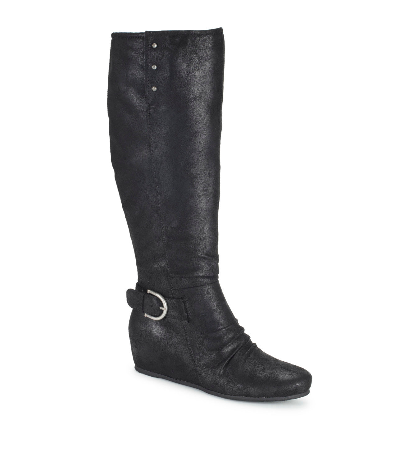 Scarlett Tall Wedge Boot - Black (BT30204)