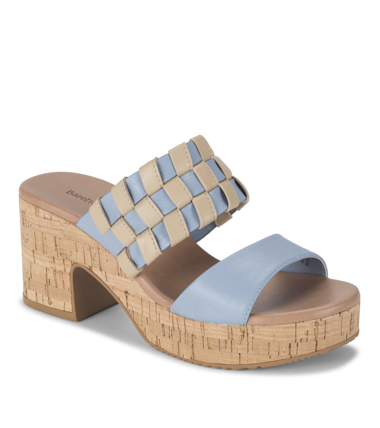 Mavis Block Heel Slide Sandal - Island Blue (BT30515)