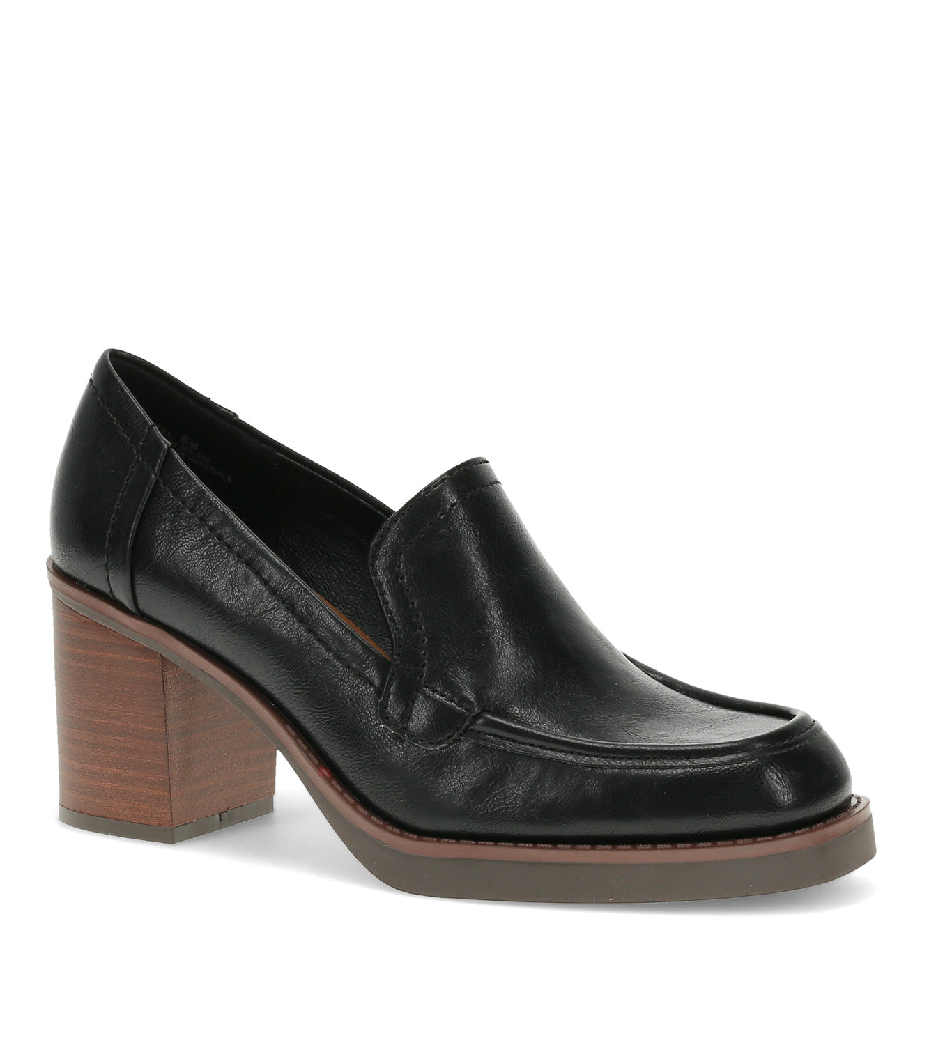 Gretel Block Heel Loafer - Black (BT30789)
