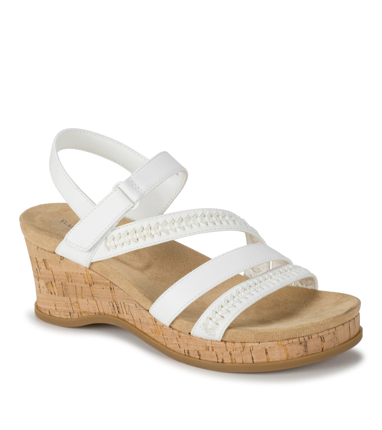 Ciara Wedge Sandal - White (BT31150)