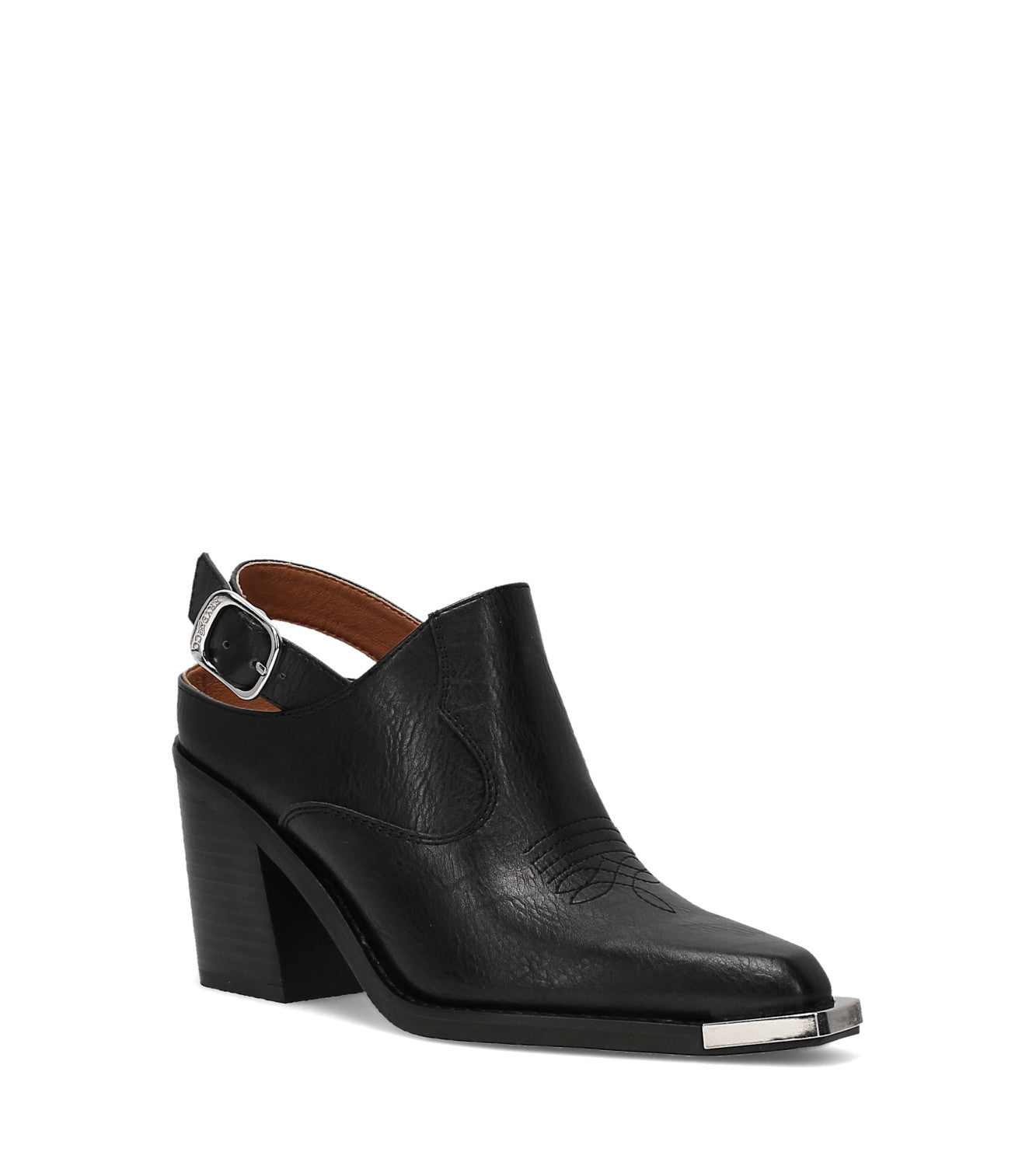 Ashlyn Backstrap Mule - Black (FO10500)