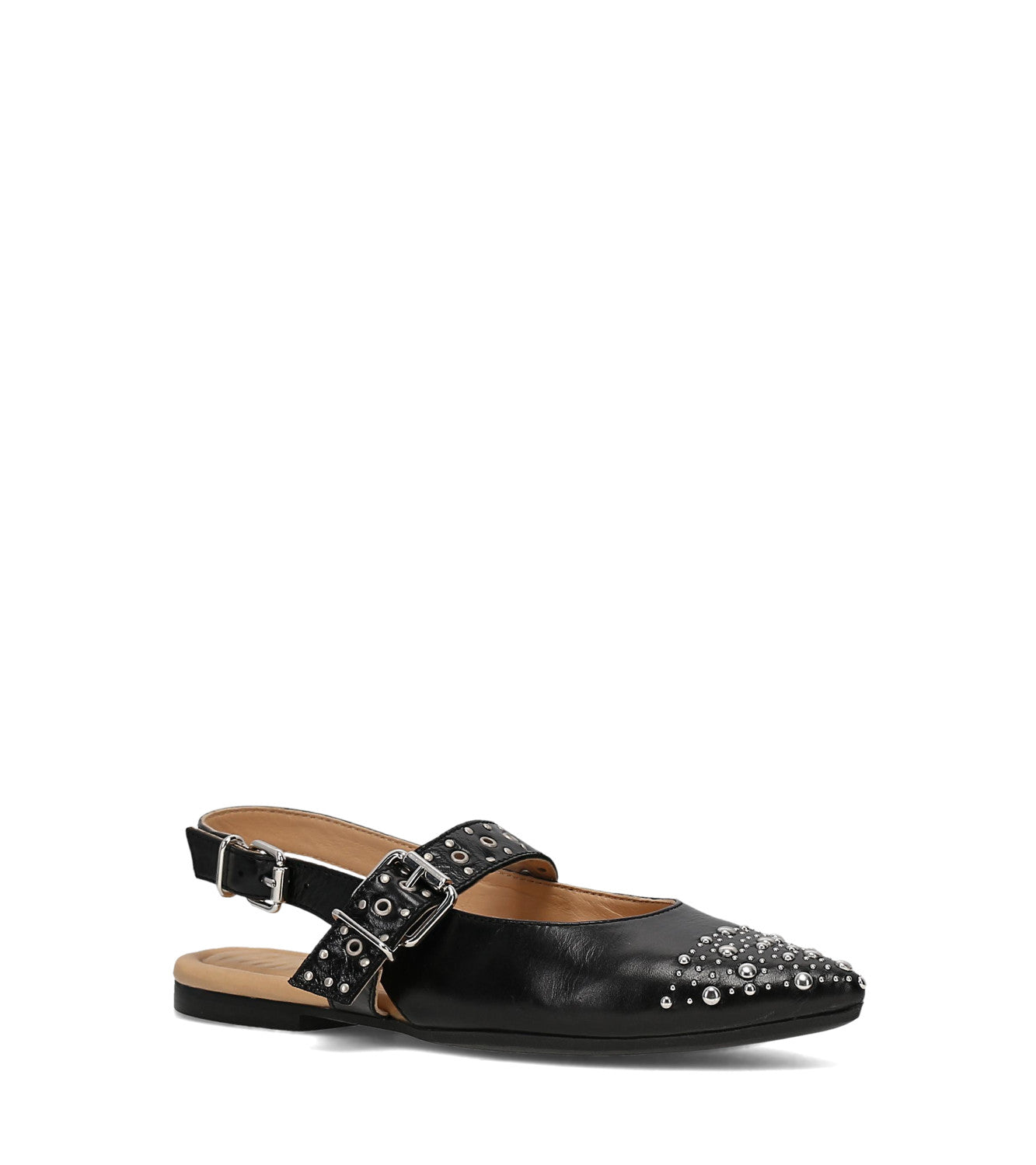 Heather Slingback Studded - Black (FR42026-BLAC)