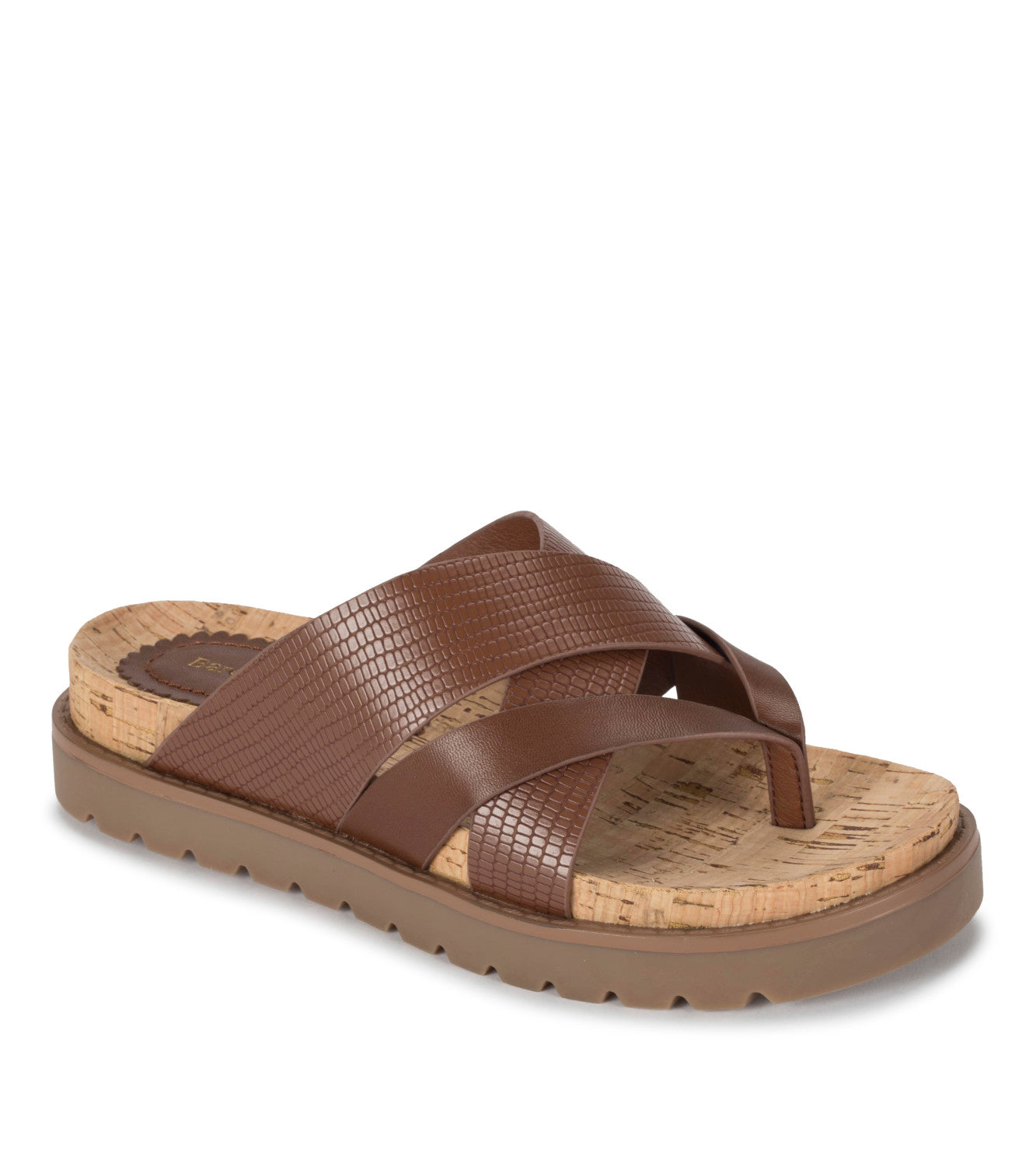 Deirdra Slide Sandal - Brush Brown Lizard (BT28944)