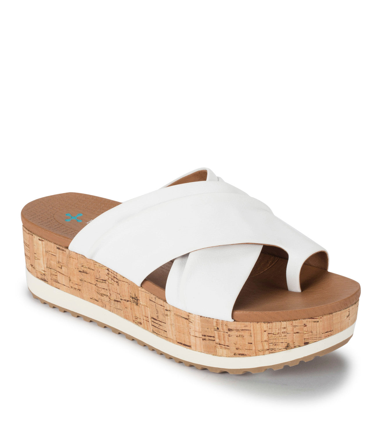 Holly Platform Wedge Sandal - White (BT28671)