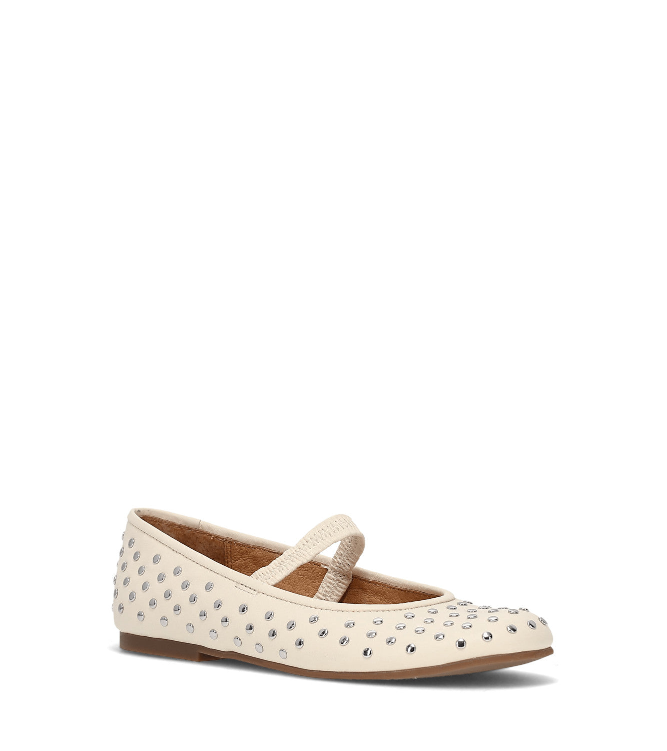 Emma Studded Mary Jane - Ecru (FR42015-ECRU)