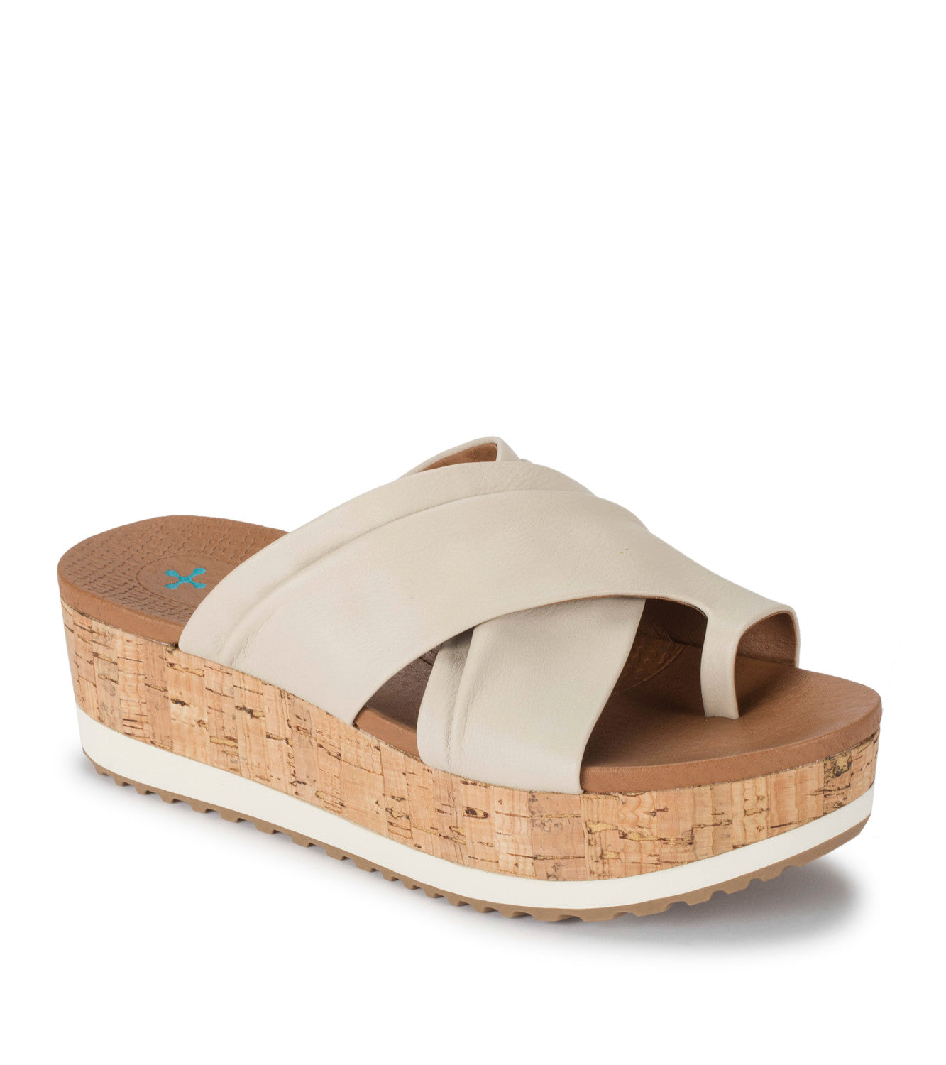 Holly Platform Wedge Sandal - Stone (BT28988)