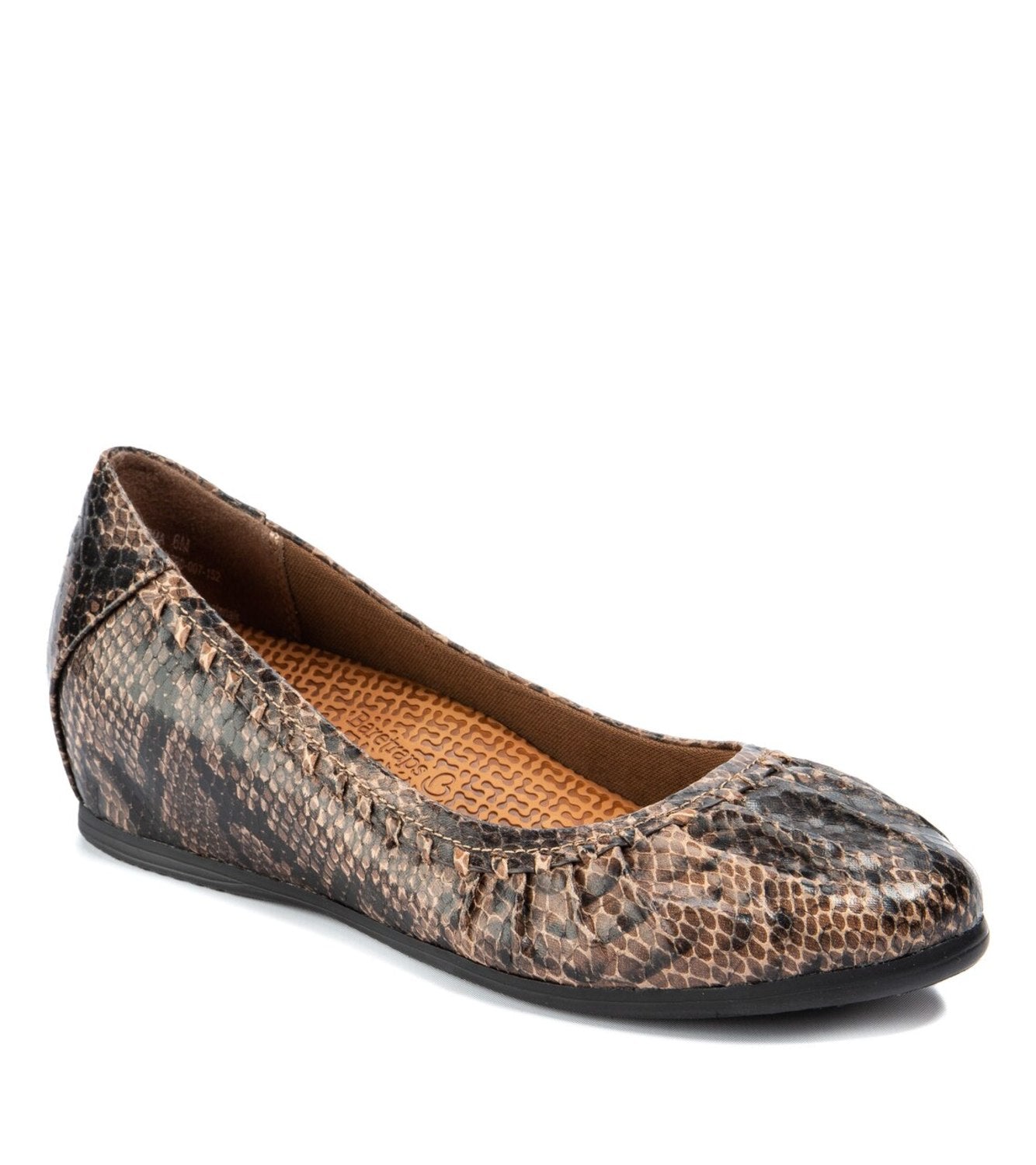 Norma Casual Flat - Brown Snake (BT26891)
