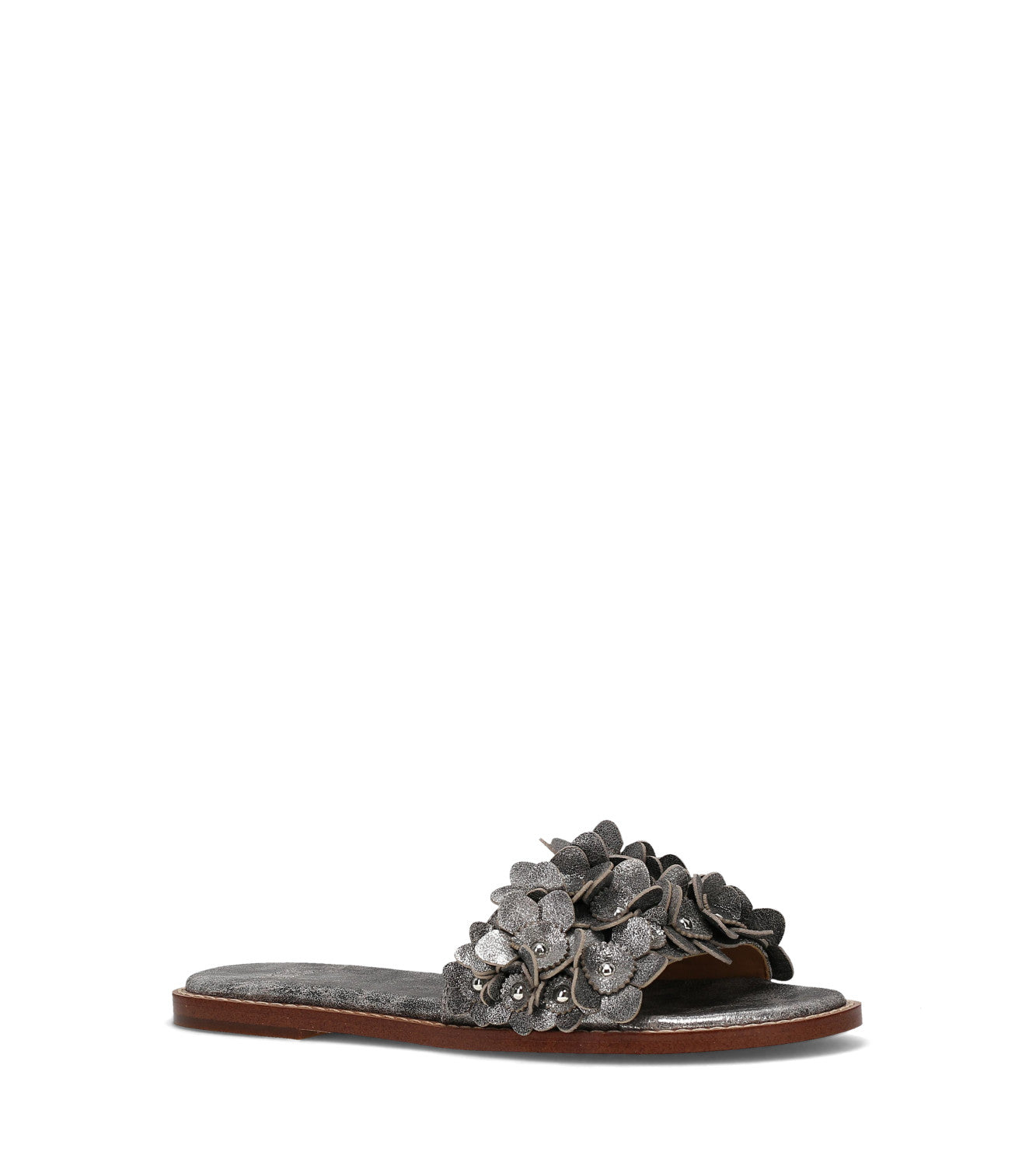 Bucky Flower Slide - Antique Silver (FO10424)