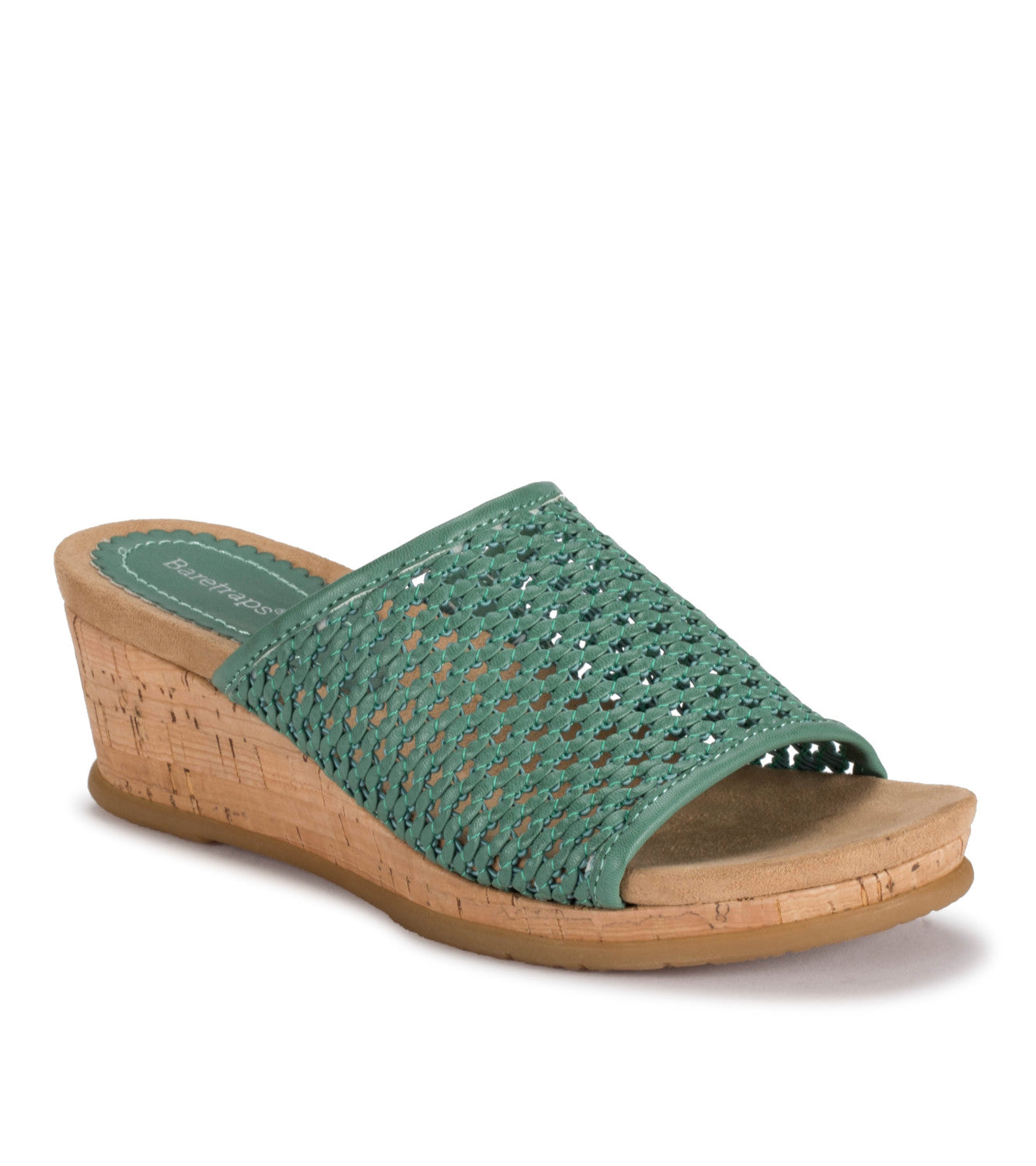 Flossey Wedge Slide Sandal - Turquoise (BT27958)