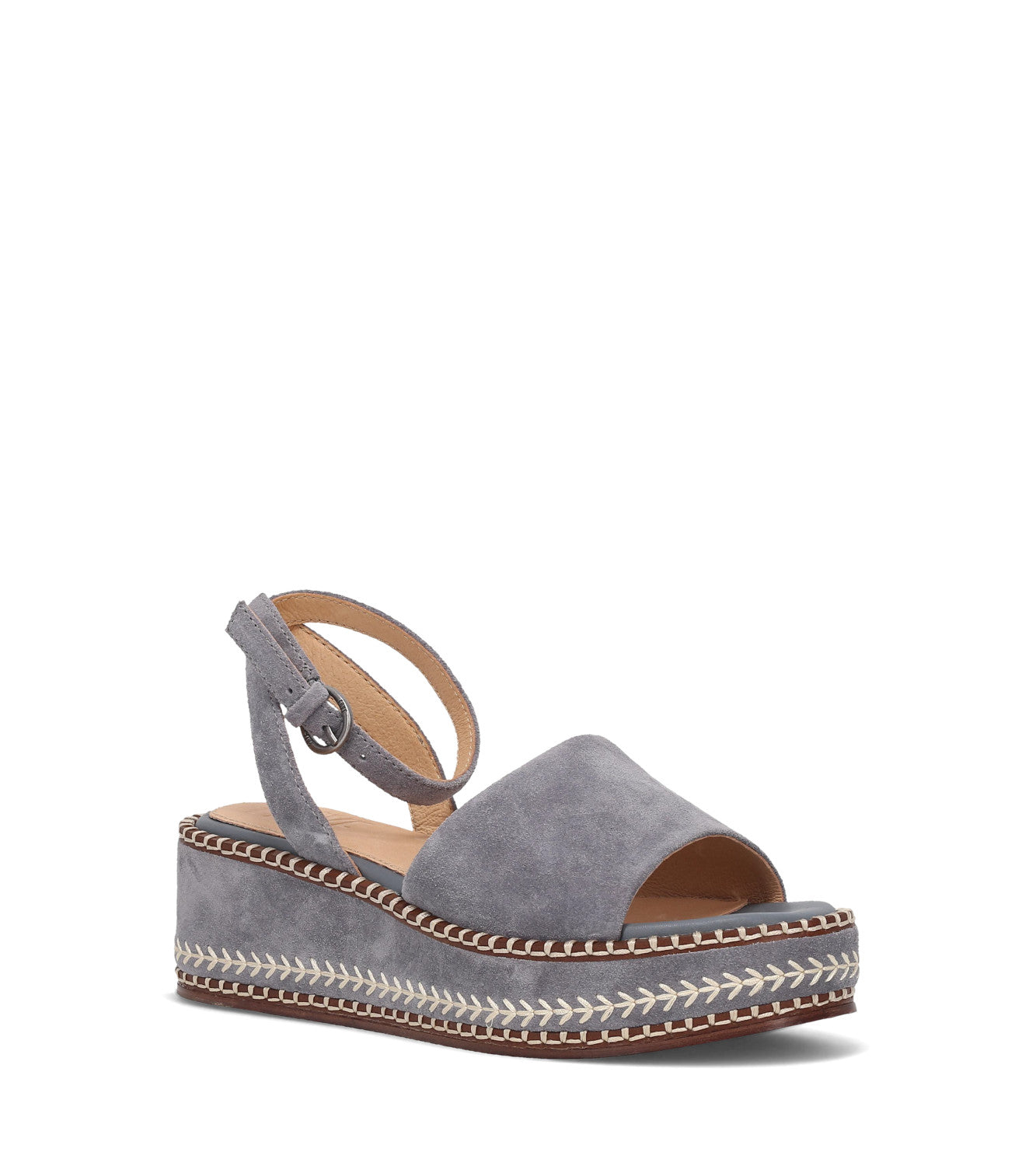 Joy Ankle Strap Platform Sandal - Blue Ash (FR40945-BASH)