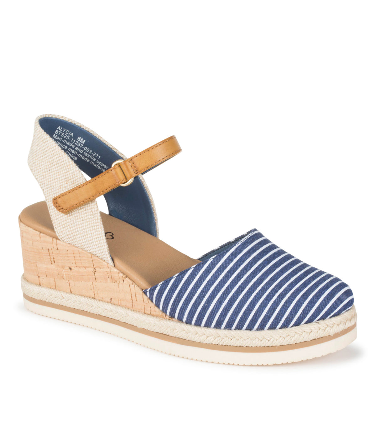 Alycia Closed Toe Wedge Sandal - Mid Denim (BT32391)