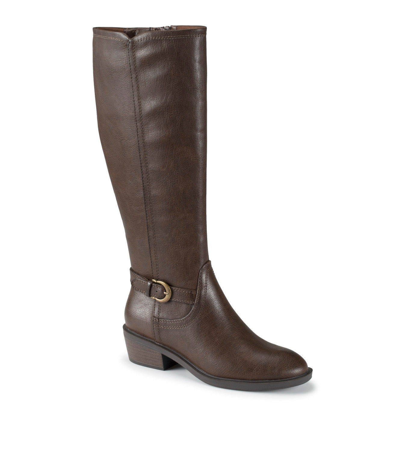 Nena Wide Calf Riding Boot - Dark Brown (BT30990WC)