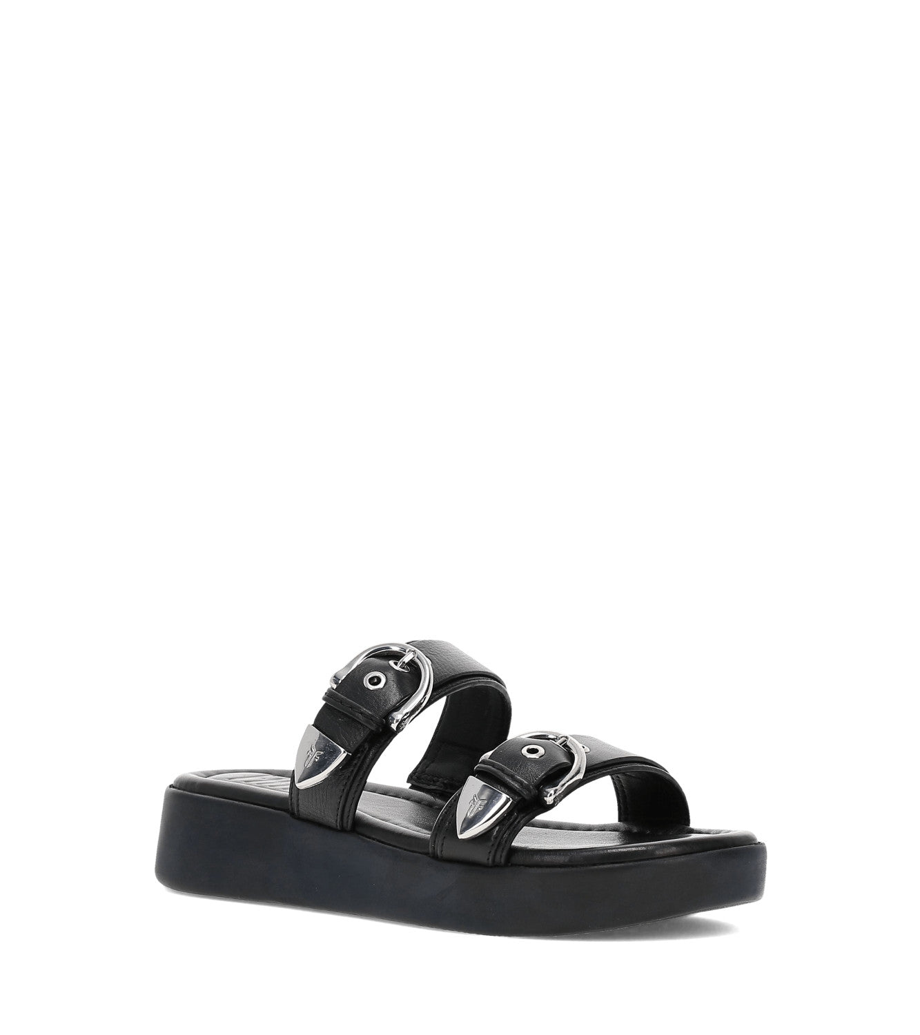 Maya Buckle Sandal - Black (FR41698-BLAC)