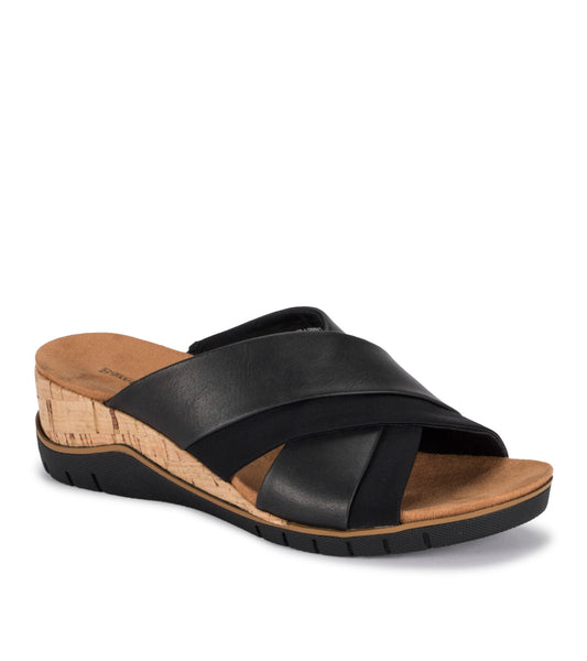 Carmiela Wedge Slide Sandal - Black Zebra (BT27853)
