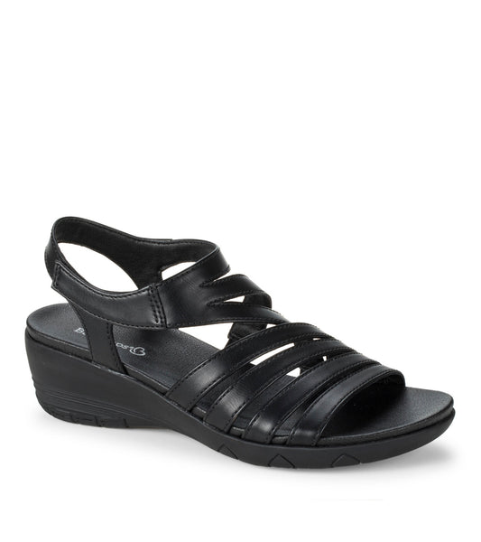 Harlean Wedge Sandal - Black (BT29903)