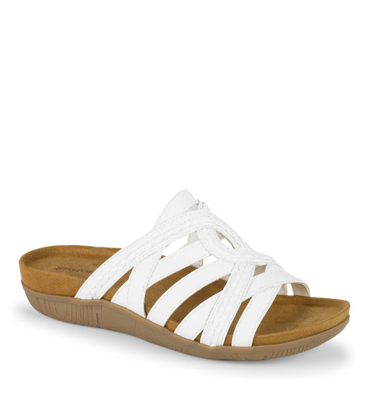 Joneva Slide Sandal - White (BT31327)
