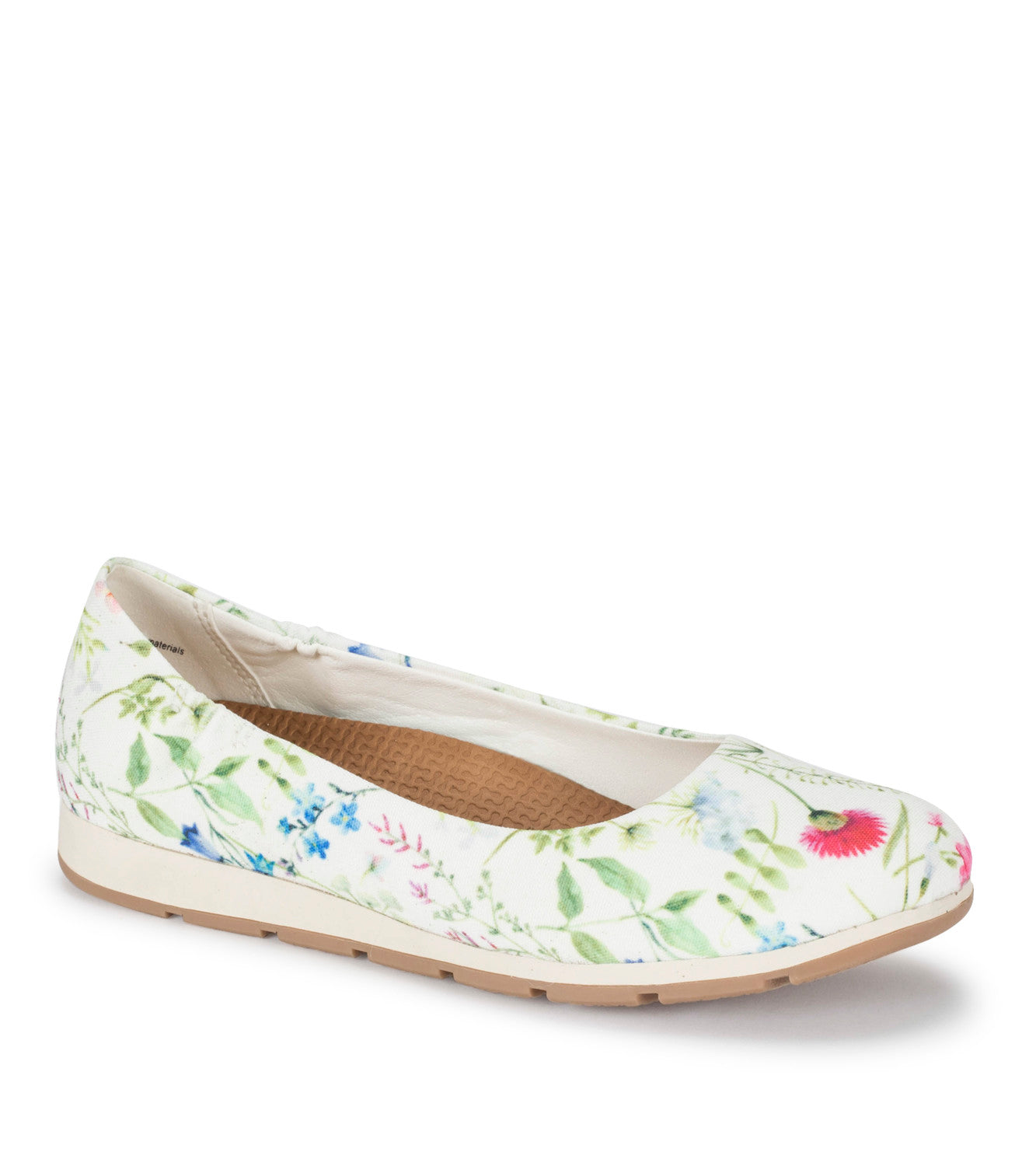 Prim Slip On - White/Multi Flower Canvas (BT28896)