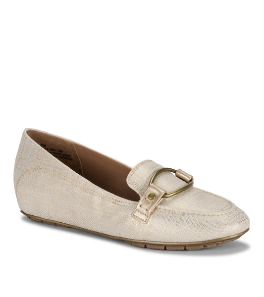 Kellye Loafer - Light Gold Canvas (BT27795)