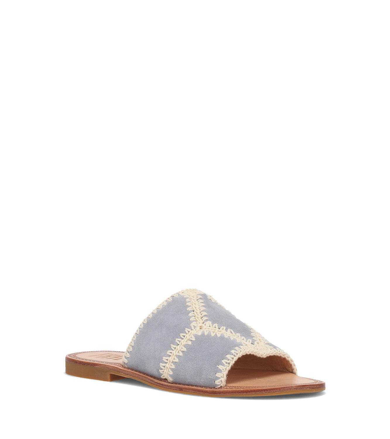 Ava Crochet Slide - Steel Blue (FR40911-STBL)