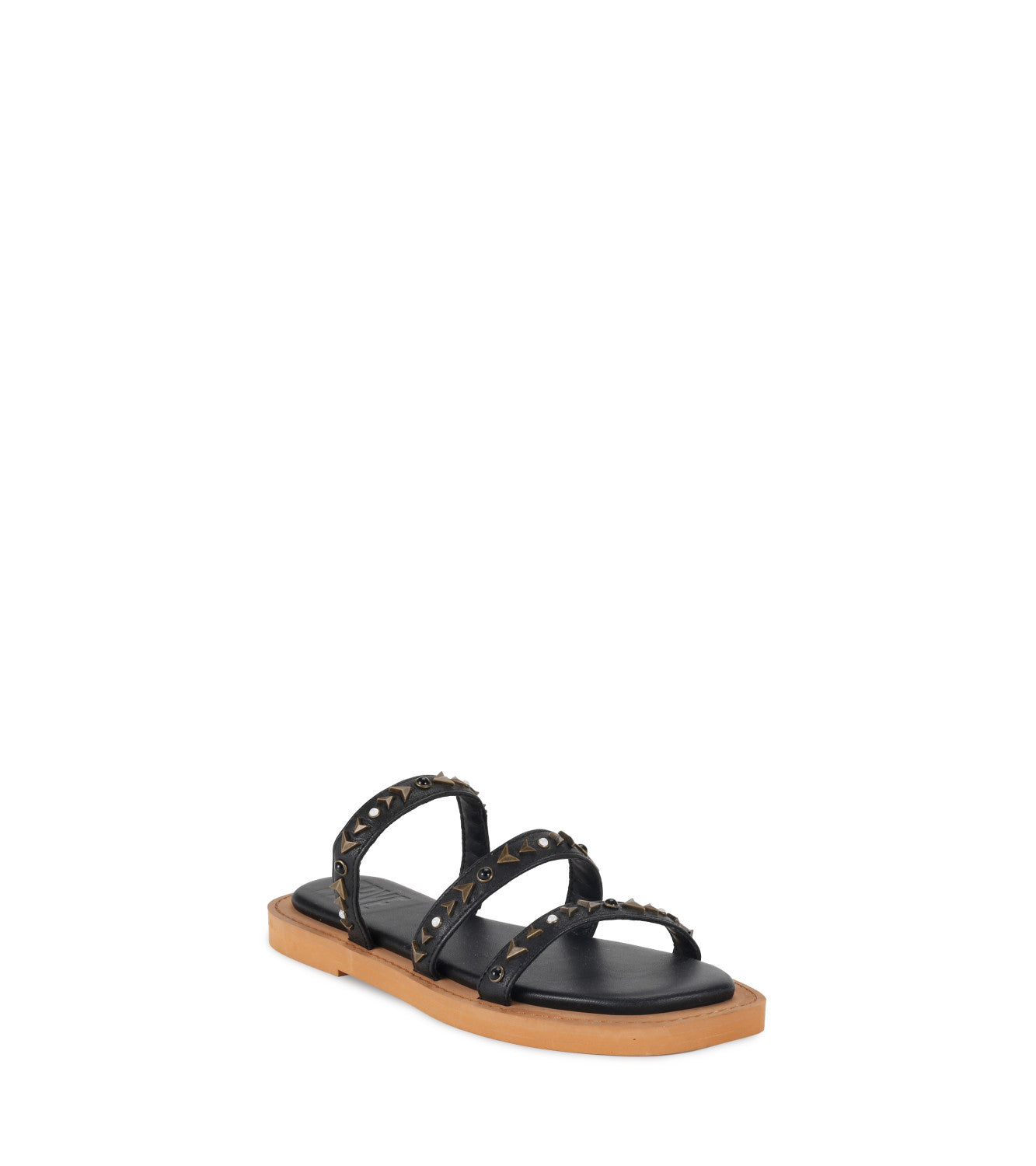 Faye Studded Slide - Black (FR40355-BLAC)