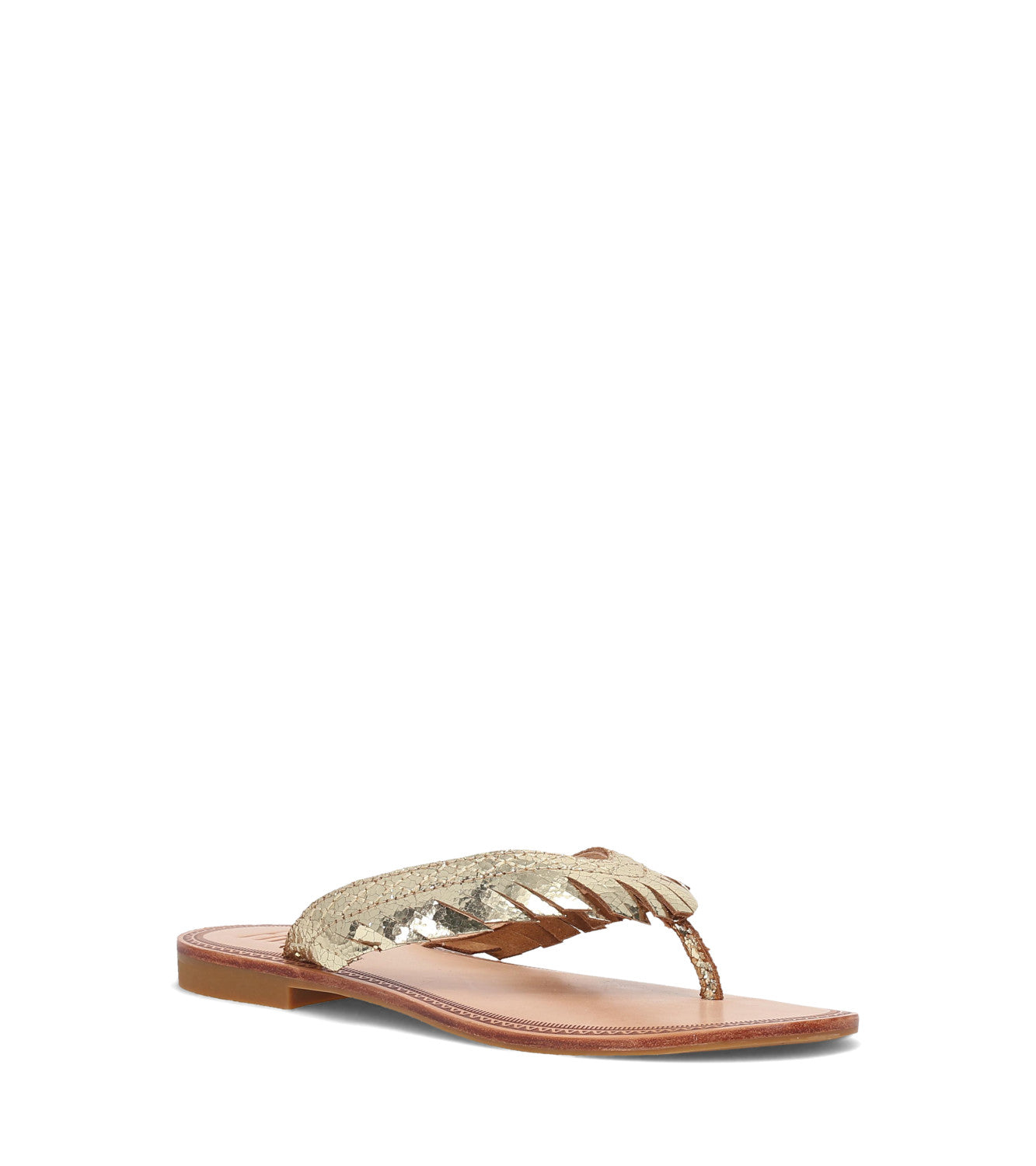 Ava Fringe Sandal - Gold Mirror (FR40914-GLDM)