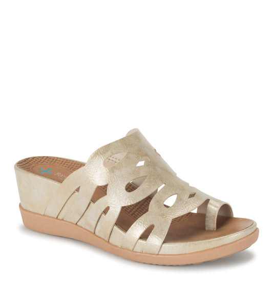 Demetra Wedge Slide Sandal - Light Gold (BT29587)