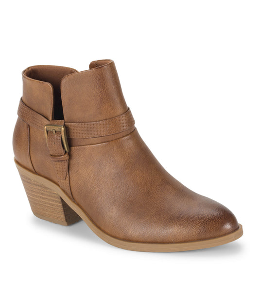 Santos Block Heel Bootie - Auburn (BT30203)