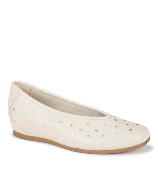 Ryalie Studded Flat - Cream (BT32133)