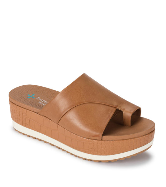 Harlow Platform Wedge Sandal - English Brown (BT28981)
