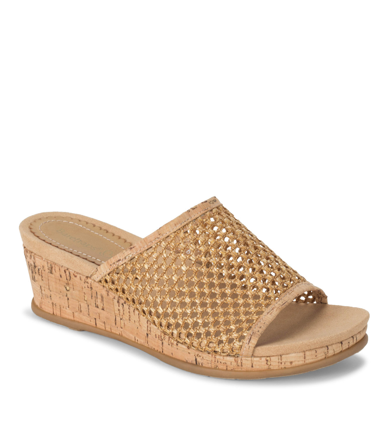 Flossey Wedge Slide Sandal - Natural (BT29599)