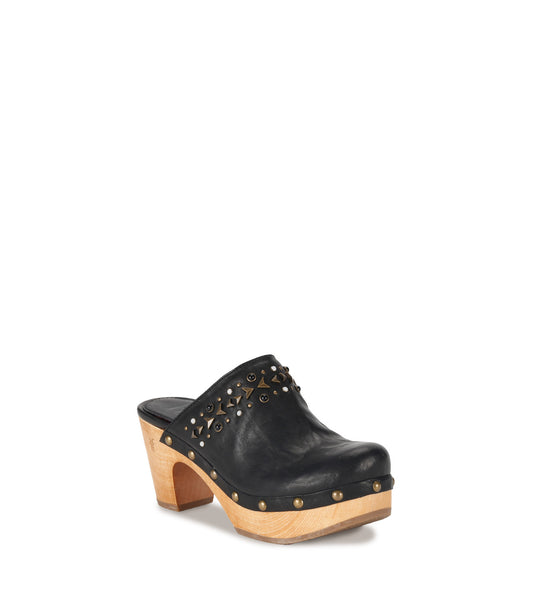 Jessica Studded Clog - Black (FR40388-BLAC)