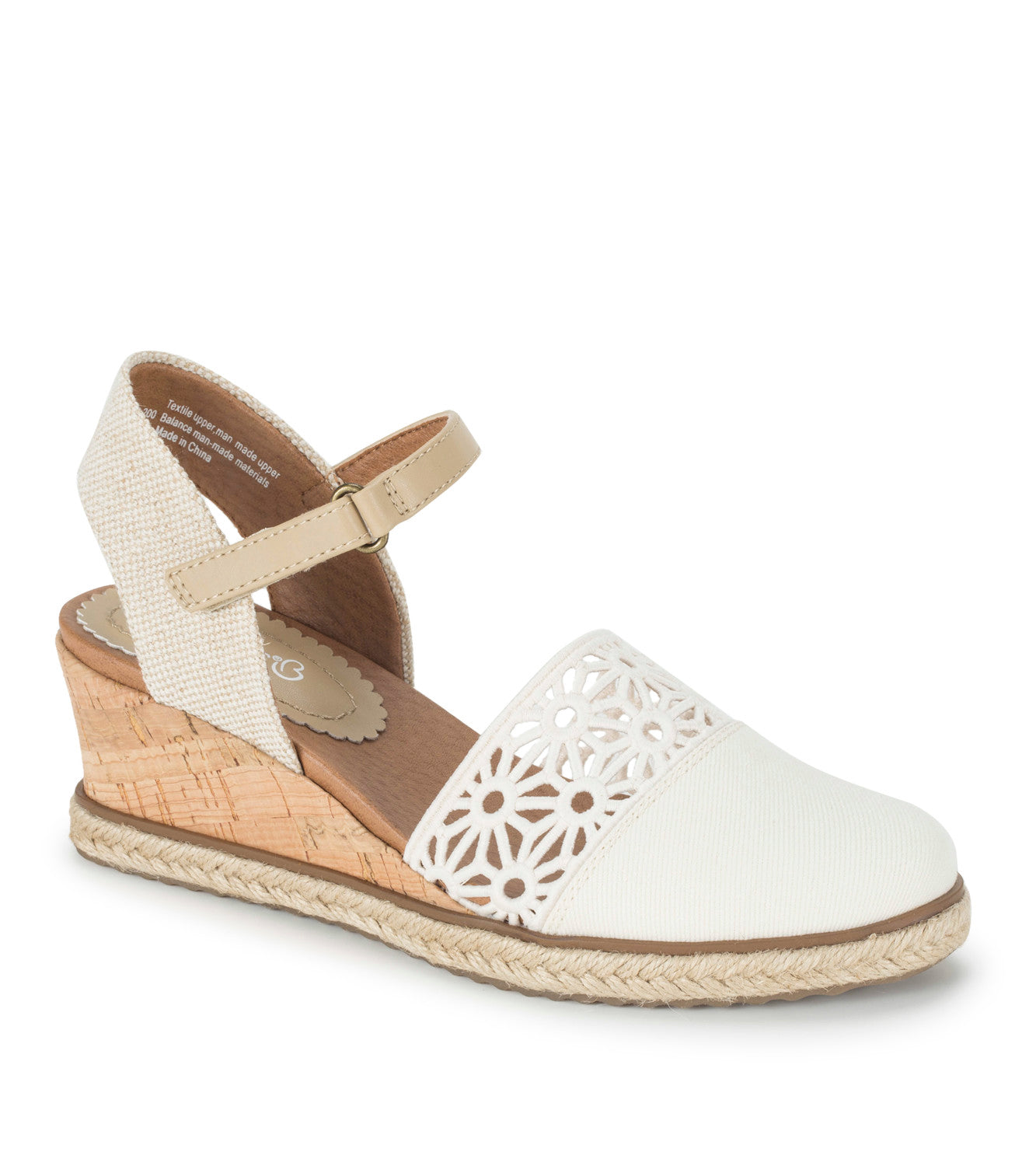 Olicia Wedge Sandal - Cream (BT29643)